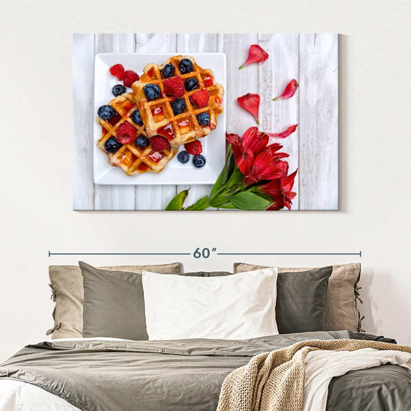 Yarlin Berry Waffles, 34" H x 51" W