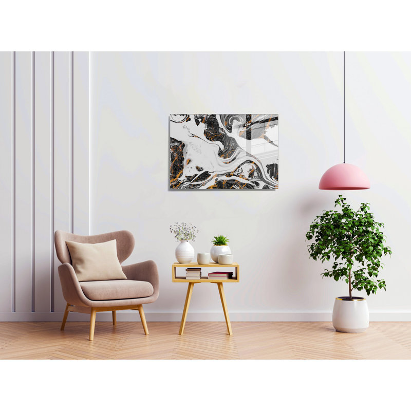 Peinture décorative en verre trempé, H 39,4 po x l 27,6 po x P 1 po
