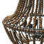 Lustre en perles de bois drapé-1290224950
