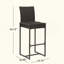 Ensemble de 2 tabourets de bar transitionnels en osier pour l'extérieur, tabourets de bar en rotin de polyéthylène résistant aux intempéries avec structure en fer thermolaqué pour terrasse-1889433551-1889433550