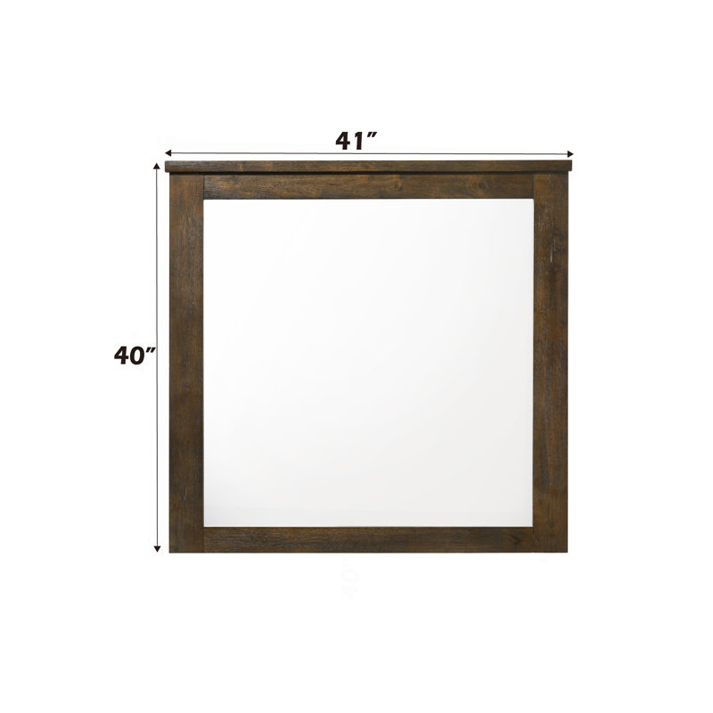 Oak Finish Mirror