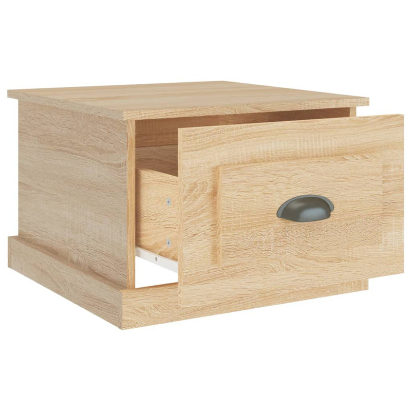 Latwanna Solid Coffee Table with Storage, Sonoma Oak