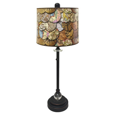 Lampe buffet 28" crystal Besser