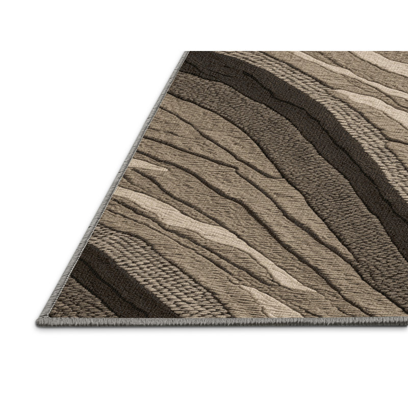 Washable Sand dunes Nautical Area Rug, Rectangle 8' x 10'