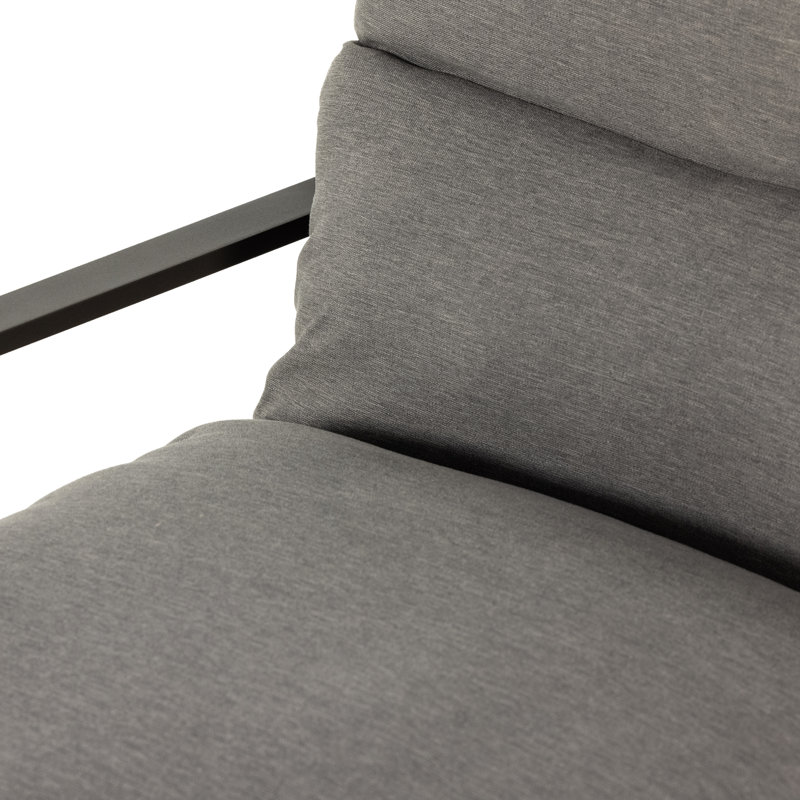 Avon Outdoor Lounge Chair, Charcoal