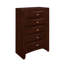 Commode New Merlot avec 5 tiroirs Chambared