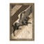 Tapis art déco Titus Assyrian Lamassu lavable à la machine en brun - reliure brun clair-460527925