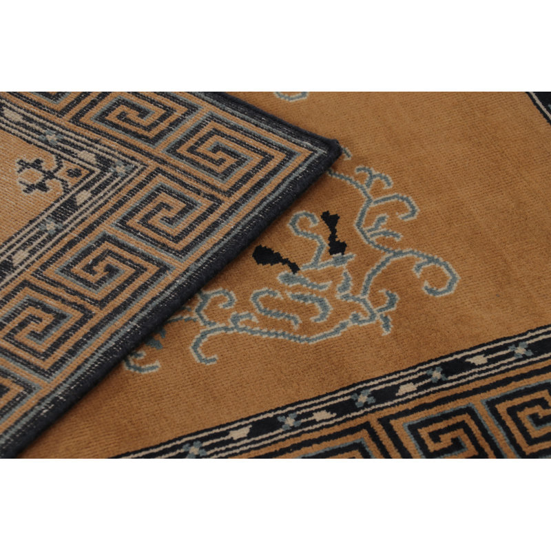 Art Deco One-of-a-Kind 3'3X5'11 Hand Knotted Area Rug