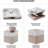 Collapsible Fabric Storage Cubes 6-Pack White & Beige-654073075