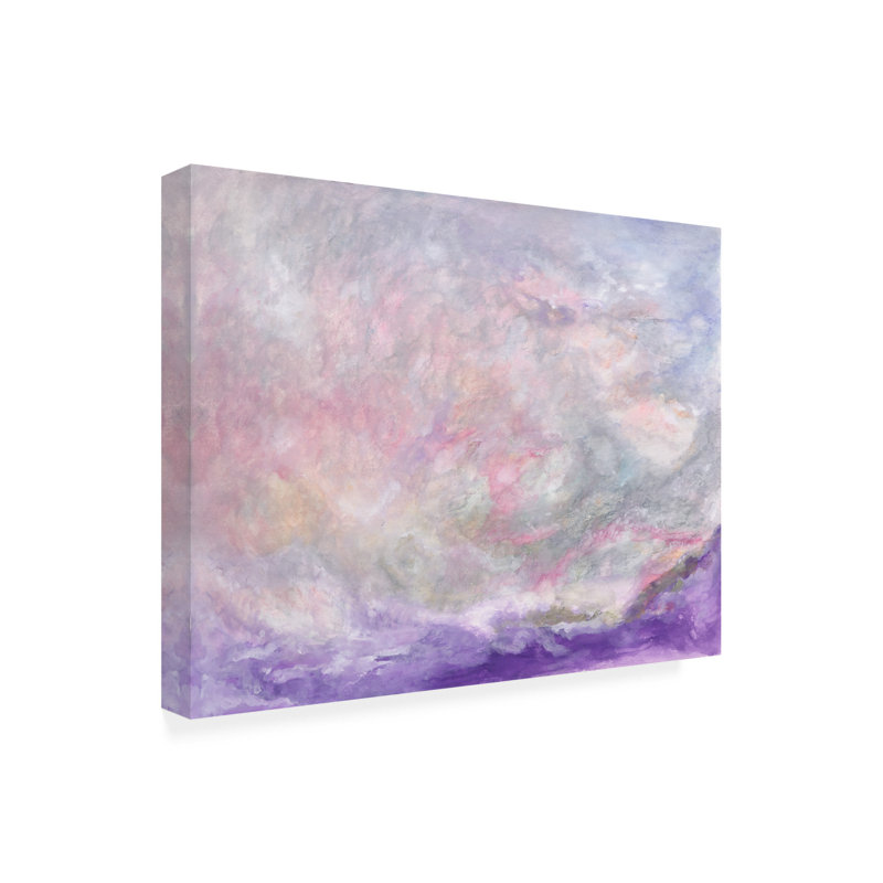 «Beant Clouds and Violet Sea On Canvas» par Ellen Kossoff, reproduction, H 18 po x l 24 po x P 2 po