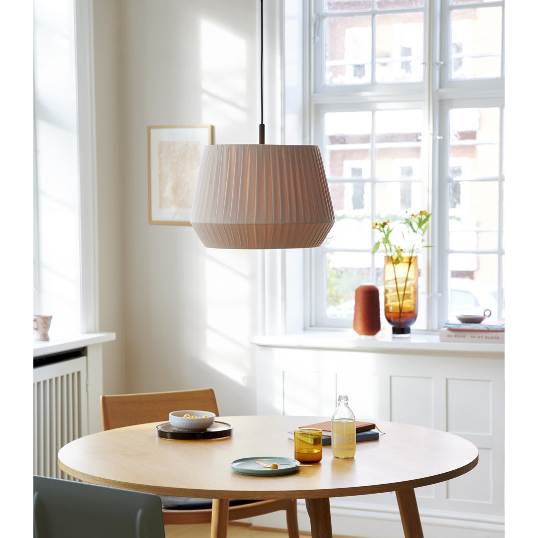 Nordlux Dicte 40 Pendant Beige, Cream - Handtied Fabric Shade - Soft Diffused Light - Scandi Minimalism - Image 6