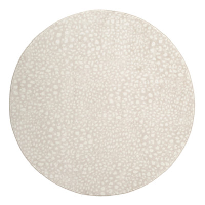 Abstact Cream Area Rug