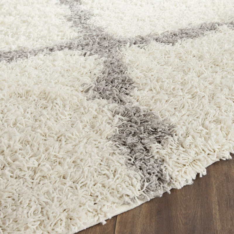 Tapis à poils longs Sgd-Dallas, Rond 6 pi