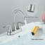 2-handle Bathroom Faucet with Drain Assembly