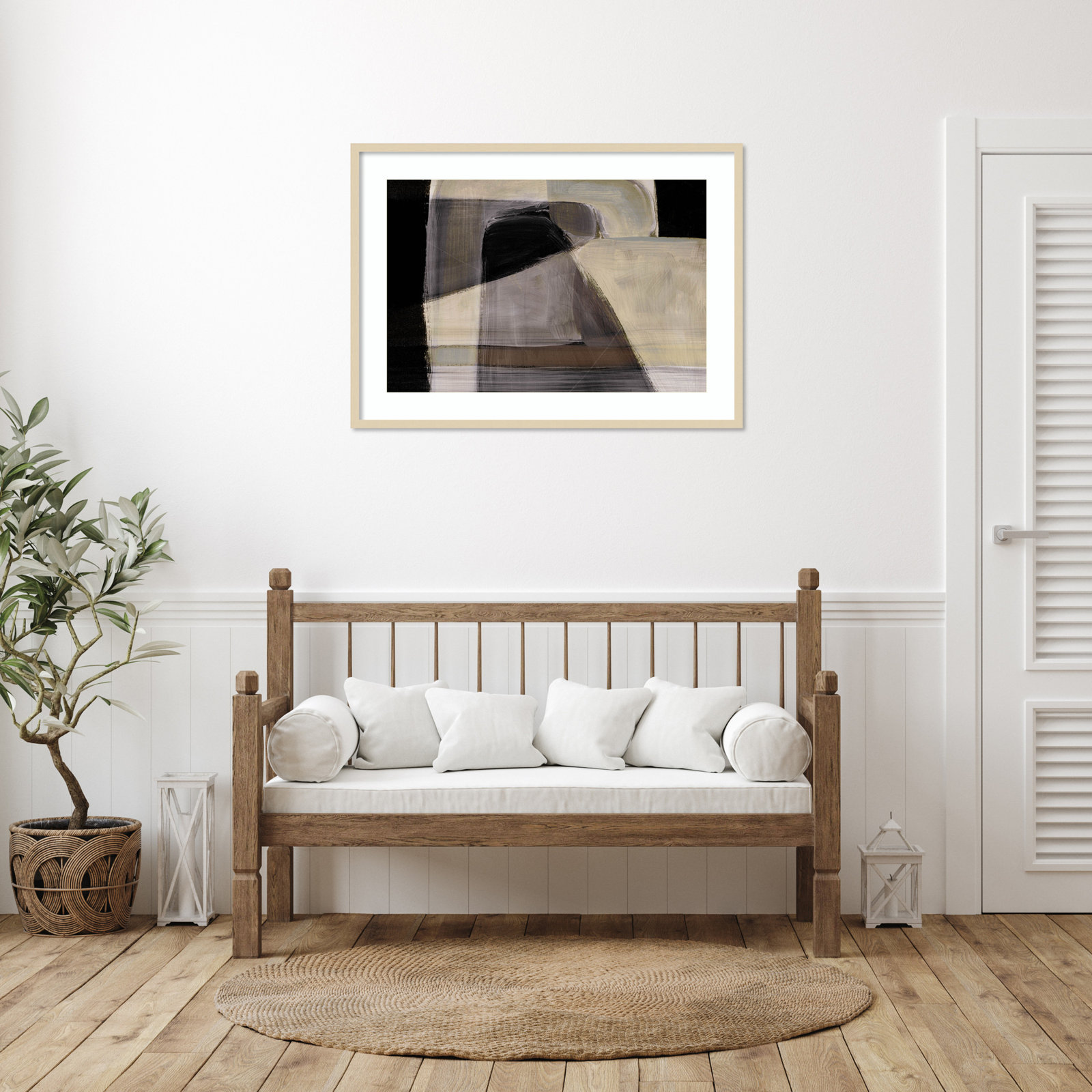 Cleve "Moods" Print by Dan Hobday, Brown, 30" H x 41" W