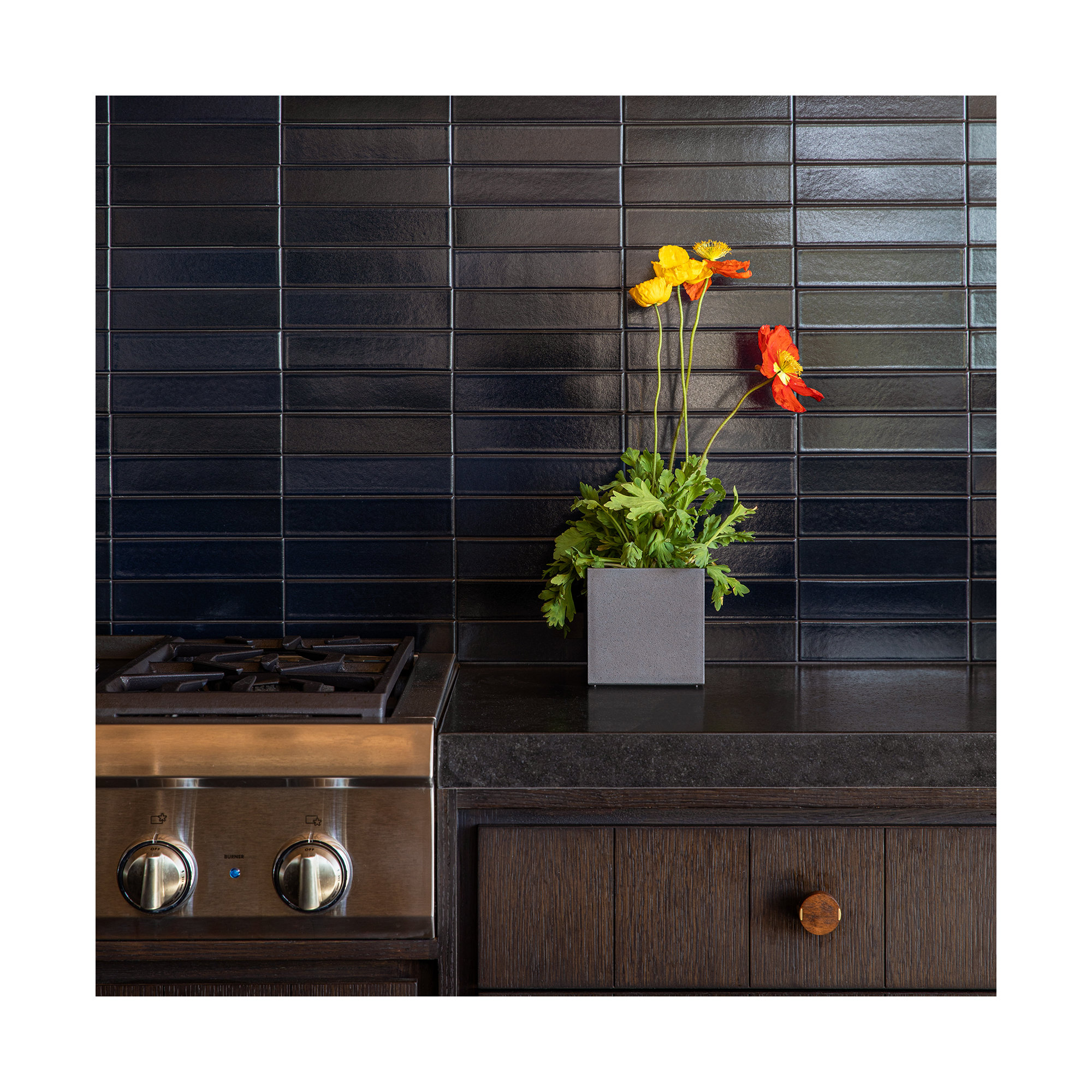 Geo Series Cube Planter, 1, Gray