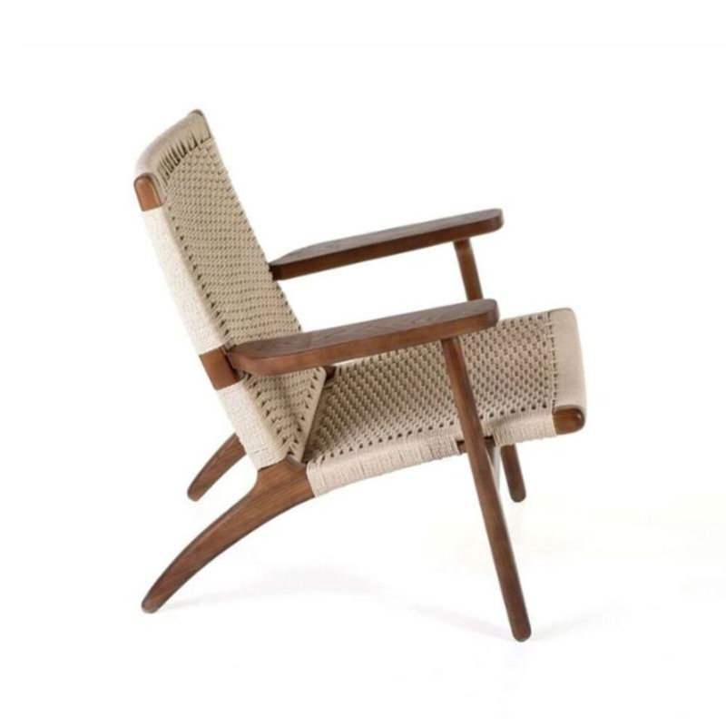 Fauteuil de 28 po de large Monsour, Noir, Noyer