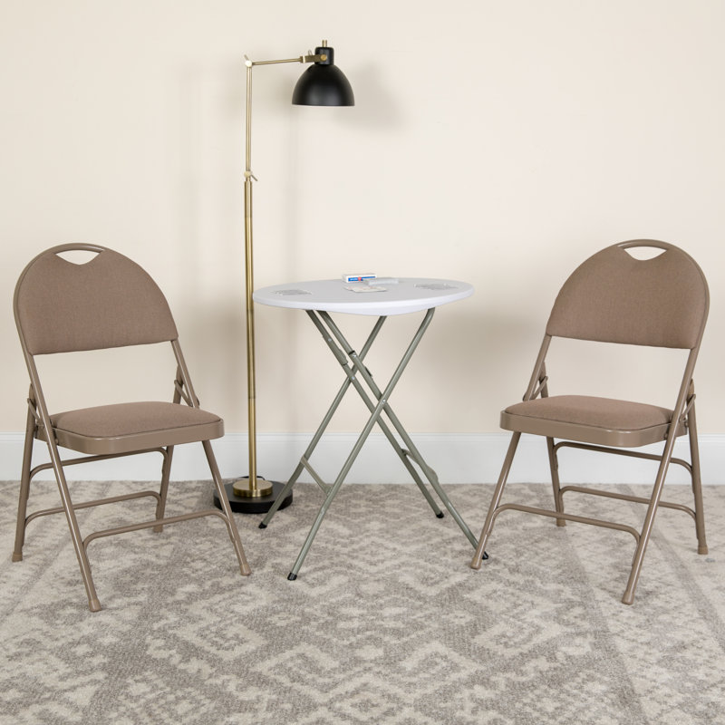 Très grande chaise pliante Oliverson, Beige