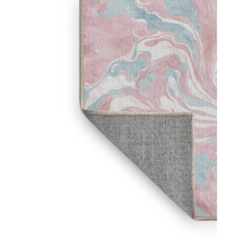 Machine Washable Beige Area Rug, Runner 2' x 5'