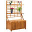 Boîte de rangement d'extérieur avec treillis pour coussin de patio en bois d'acacia massif-1992106631