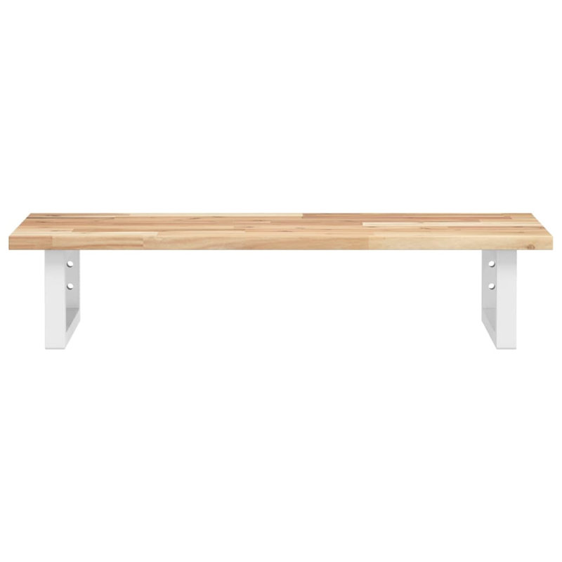 Bracket Shelf, Brown/White, 2cm H x 80cm W x 40cm D
