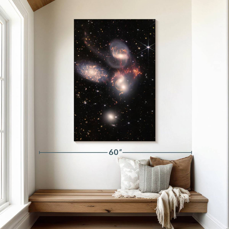 Oberle James Webb's Stephan's Quintet, 48" H x 32" W