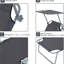 Beach Chair With Adjustable And Space Design - Grey Lounge Stable Structure Sun Shade
