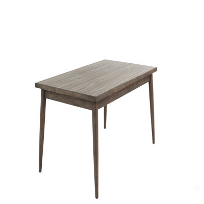 Table de salle à manger contemporaine en bois de noyer massif 1pc
