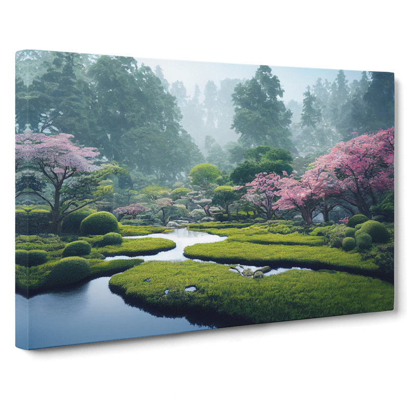 Japanese Garden - Wrapped Canvas, 35cm H x 50cm W x 3cm D