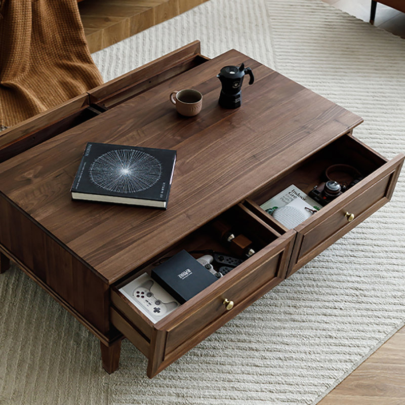 Black walnut solid wood end table