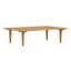 Ensemble de canapé modulaire d'extérieur en bois d'acacia 6 places avec table basse et coussins Nerina