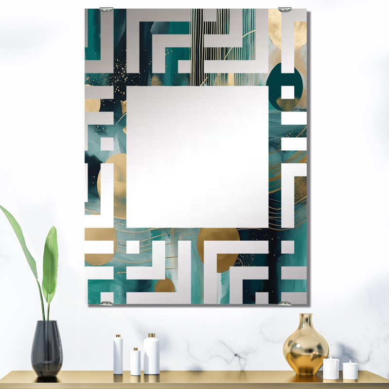 Miroir Chalmes - Décoration murale formes abstraites MIR137746, 40 po x 30 po