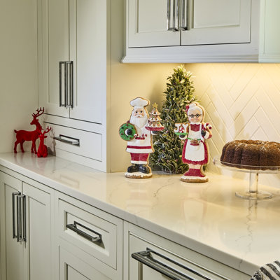 11-12" Resin Santa and Mrs. Claus Sweets 