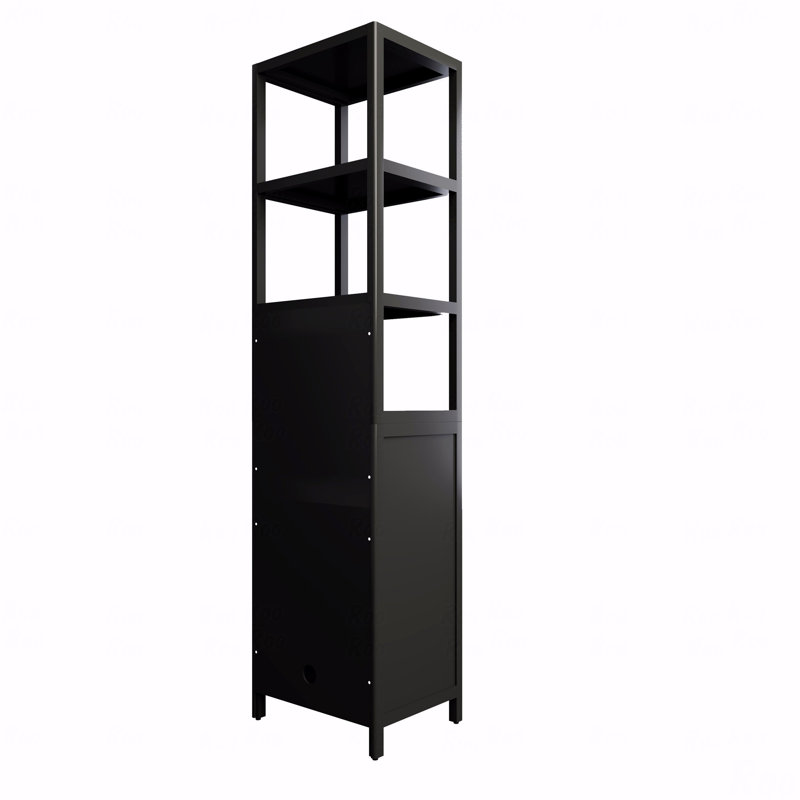 Armoire autoportante en lin, Noir