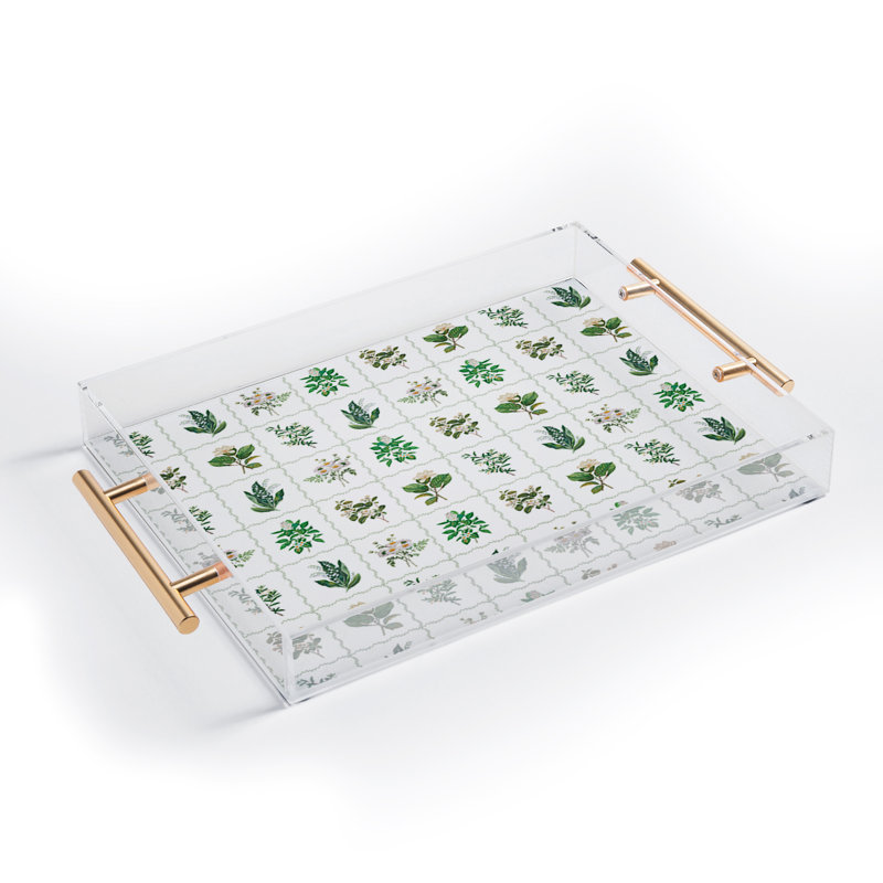 Plateau en acrylique Evanjelina & Co Botanical Collection