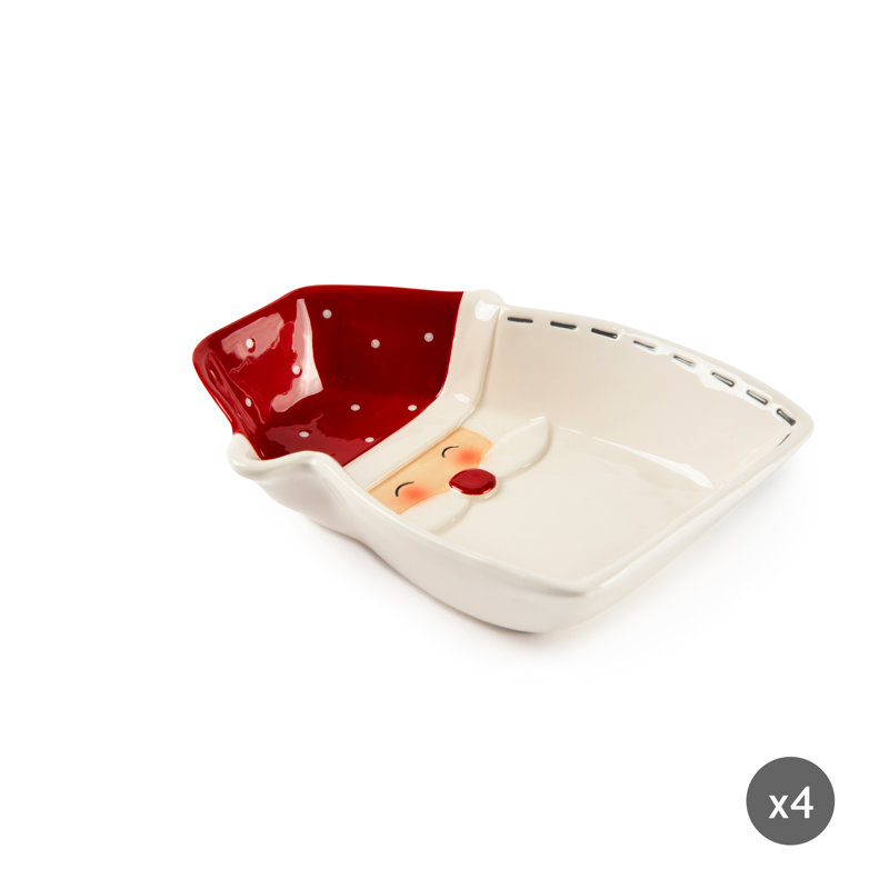 Set Of 4 Snowman Bowl