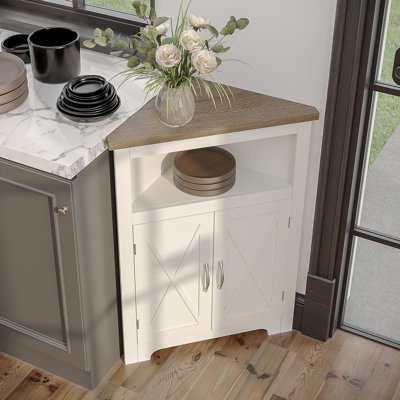Armoire d'angle pour salle de bain