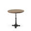 Table de bistro moderne et compacte ronde brune moderne 30 pouces