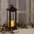 Metal Lantern with Battery Operated Candle