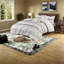 Ensembles de literie en coton confortables, style bohème à rayures noires, Home Chic