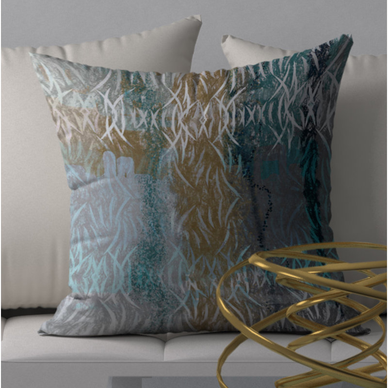Housse de coussin décorative carrée en forme de coussin invitant, 20 po x 20 po