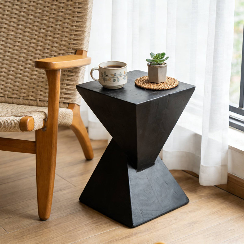 Table d'appoint moderne convenant aux bureaux et aux jardin, Noir