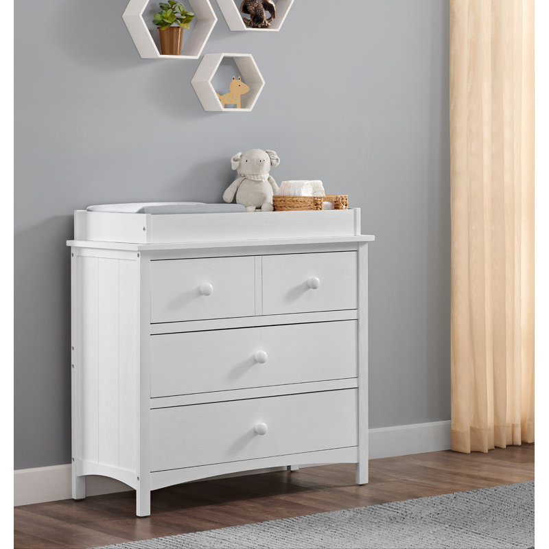 Montauk 3 Drawer Dresser (Ready To Assemble), Barn White