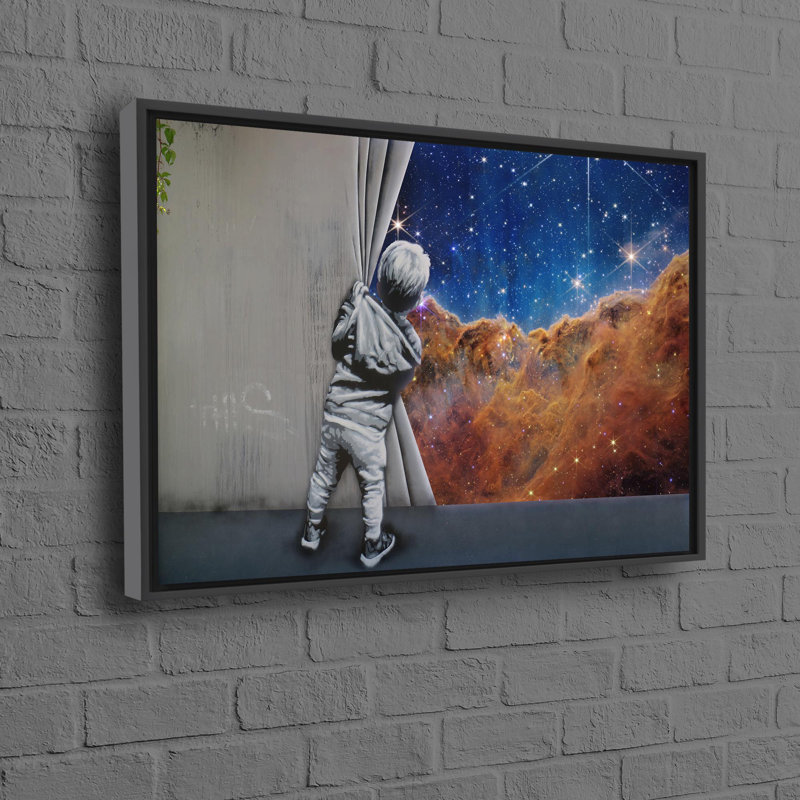 Print on Canvas, Framed Print without Mat, 20 cm H x 30 cm W, Black