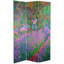 72" x 48" Double Sided Works of Monet 3 Panel Room Divider I