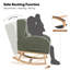 Chaise berçante en bois de qualité supérieure | Décoration de salon-390446328