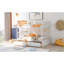 Lit double superposé au dessus d'un lit double avec tiroirs, lits convertibles, blanc-1720622372-1720622373