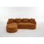 Canapé modulaire en L éponge à compression complète Boneless LY-022, méridienne modulaire en chenille, 30D haute densité pour le salon en appartement, 900 lb-409958905