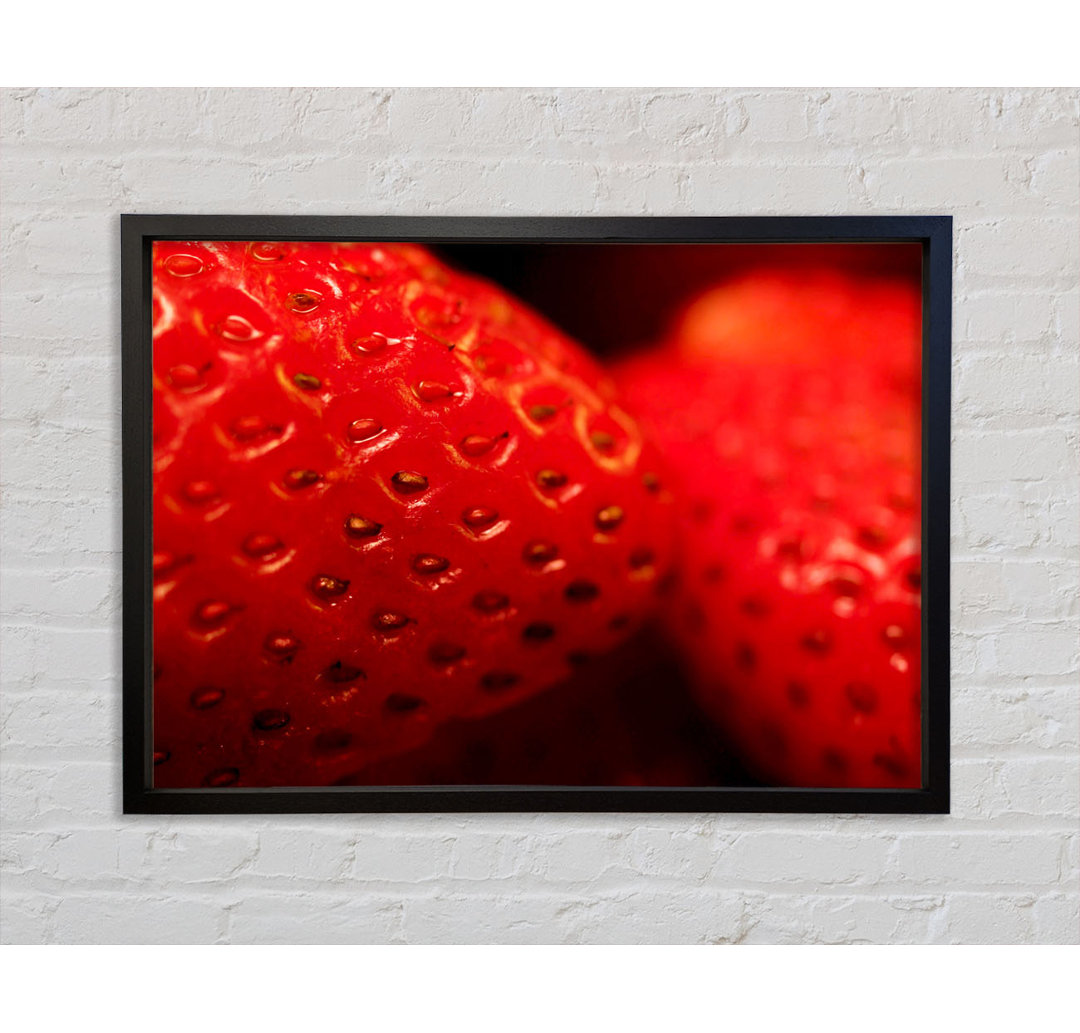 Strawberry Treat - Einzelner Bilderrahmen Kunstdrucke auf Leinwand