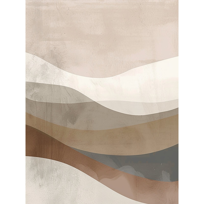 «Layered Sand Balance», art mural moderne sur toile, H 36 po x l 24 po x P 1,5 po